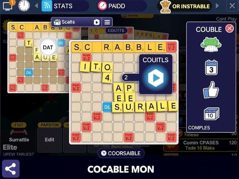 Scrabble India Elite Main Game Screen Scrabble India Elite Game Interface